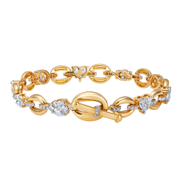 nadine aysoy Catena Illusion Multistone Diamond Bracelet