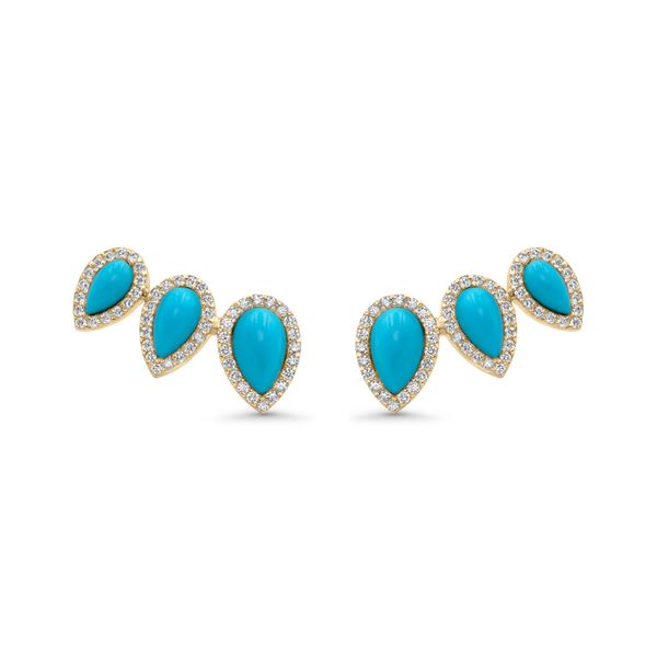nadine aysoy Eclipse Turquoise Pear Shaped Climbers