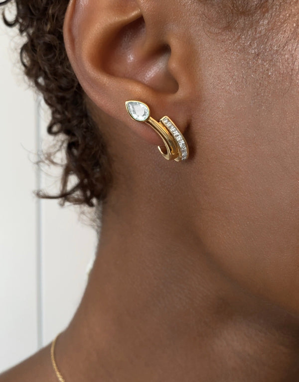 Nadine Aysoy Le Cercle Diamond Serpent Ear Climbers