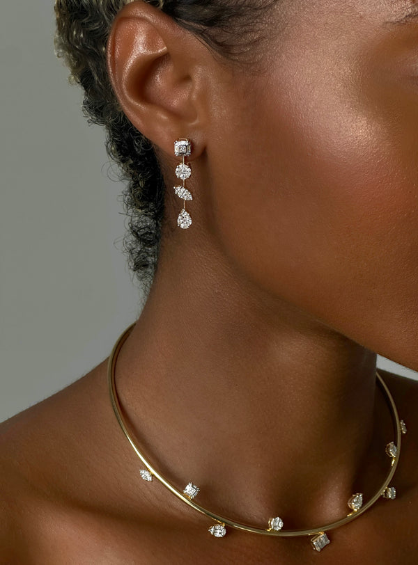 Nadine Aysoy Le Cercle Floating Illusion Diamond Choker