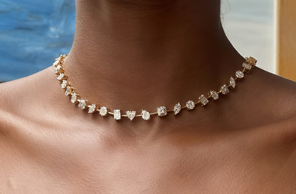 Nadine Aysoy Le Cercle Floating Illusion Diamond Necklace