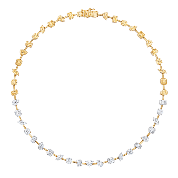 nadine aysoy Le Cercle Floating Illusion Diamond Necklace