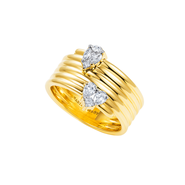 nadine aysoy Le Cercle Illusion Pear and Heart Shaped Ring