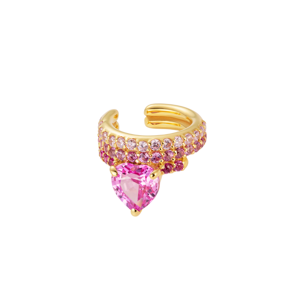 nadine aysoy Le Cercle Ombre Pink Sapphire Ear Cuff