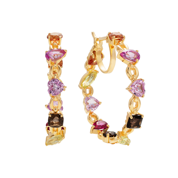 nadine aysoy Catena Autumn Hoop Earrings