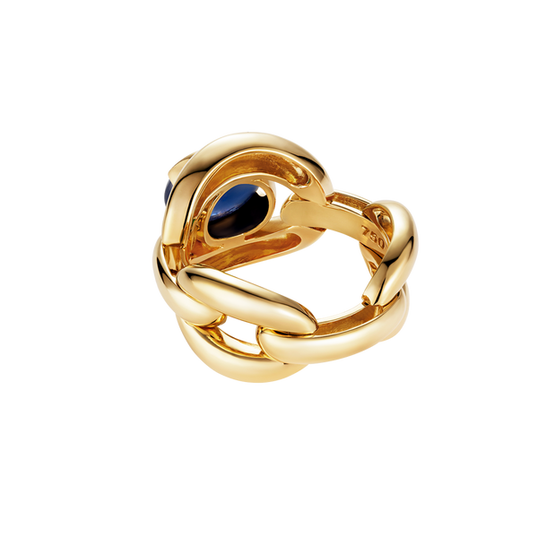Nadine Aysoy Catena Blue Sapphire Cabochon Ring