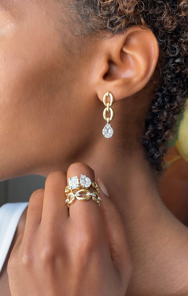Nadine Aysoy Catena Double Illusion Diamond Ring