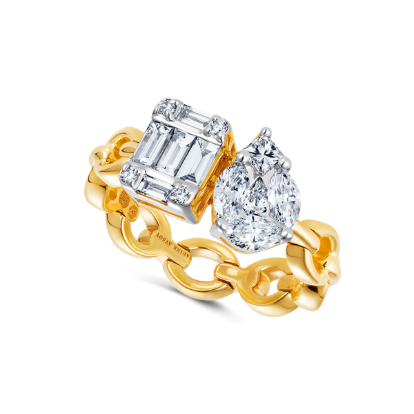 nadine aysoy Catena Double Illusion Diamond Ring