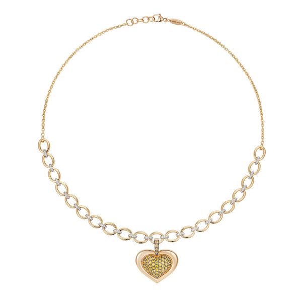 Nadine Aysoy Catena Heart Charm Pendant