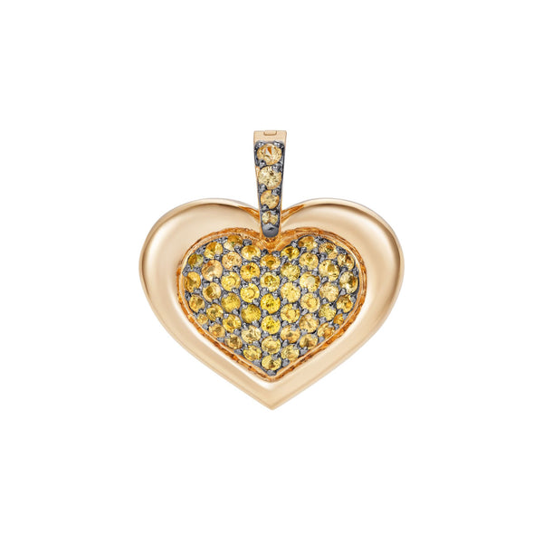 nadine aysoy Catena Heart Charm Pendant