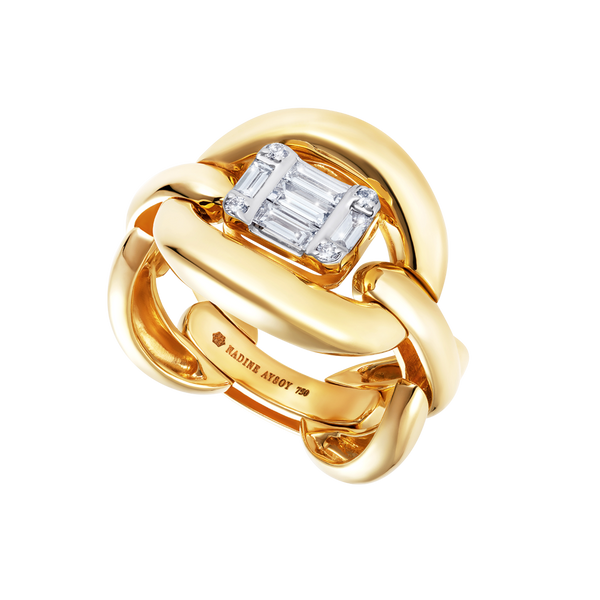 nadine aysoy Catena Illusion Diamond Ring
