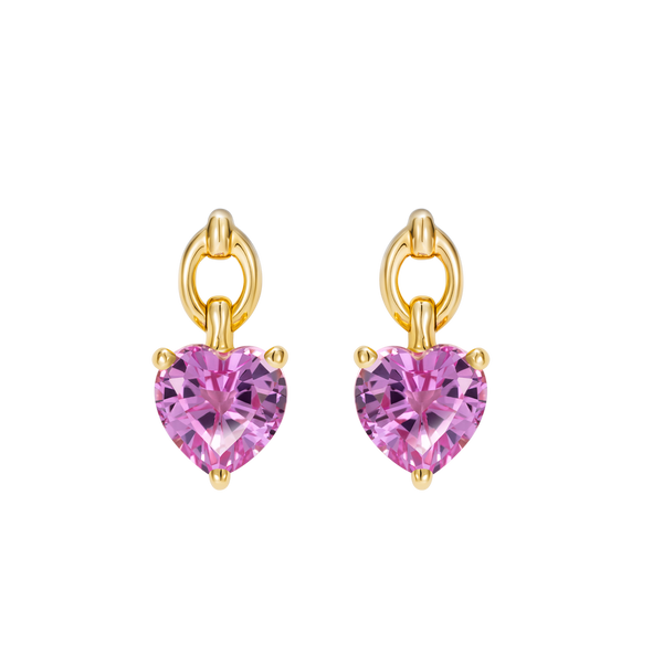 nadine aysoy Catena Mini Heart Earrings