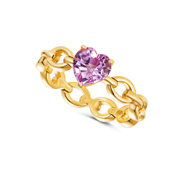 nadine aysoy Catena Mini Heart Ring