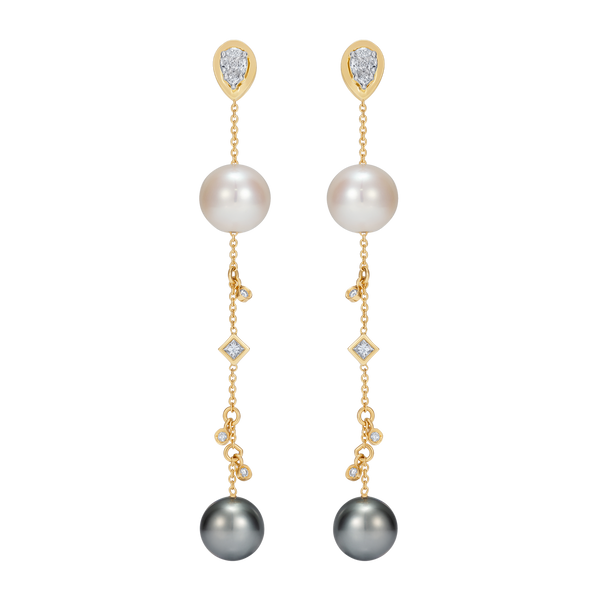 nadine aysoy Catena Pearl Drop Earrings