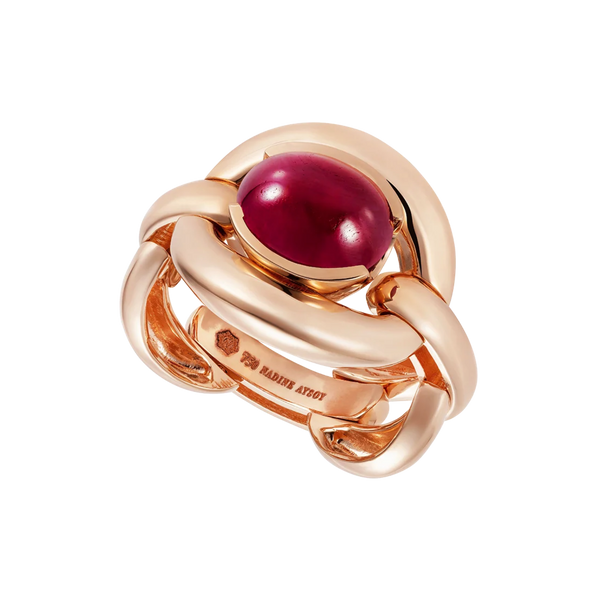 nadine aysoy Catena Ruby Cabochon Ring