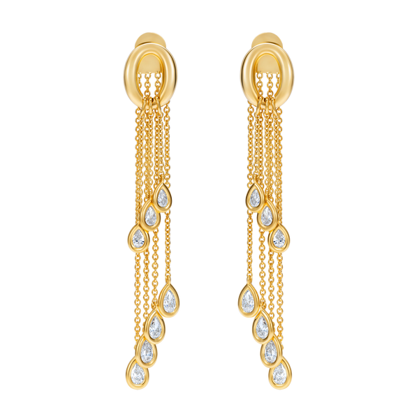 nadine aysoy Catena Teardrop Diamond Earrings