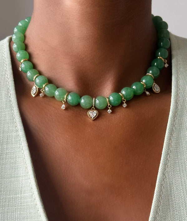 Nadine Aysoy Eclipse Aventurine Bead Necklace