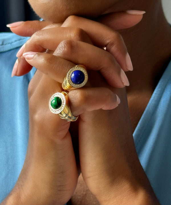 Nadine Aysoy Eclipse Lapis Pinky Ring