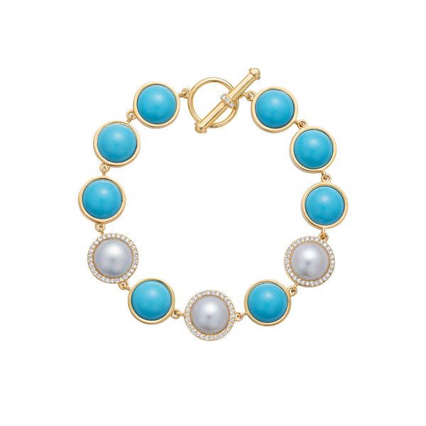 nadine aysoy Eclipse Turquoise Bracelet