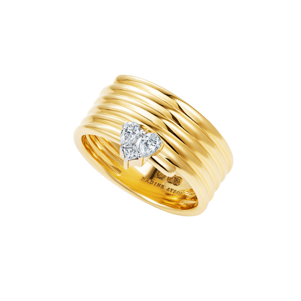 nadine aysoy Le Cercle Illusion Heart Shaped Ring