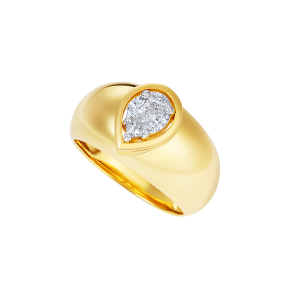 nadine aysoy Le Cercle Pear Illusion Bombe Ring
