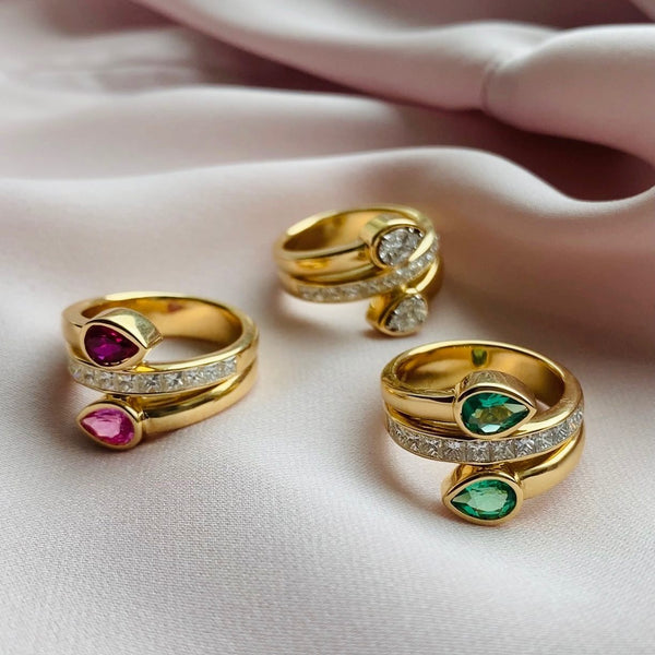 Nadine Aysoy Le Cercle Serpent Diamond Double Ring