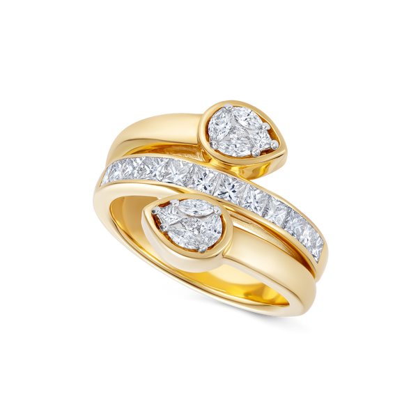 nadine aysoy Le Cercle Serpent Diamond Double Ring
