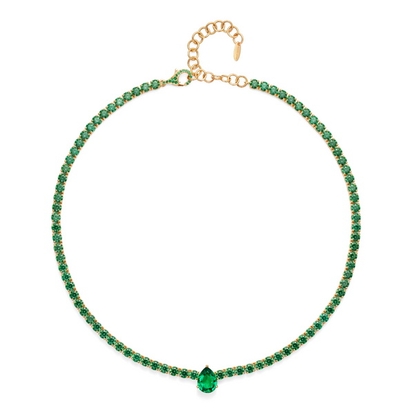 nadine aysoy Le Cercle Tourmaline Tennis Necklace
