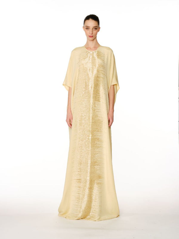 Naeem Khan ABSTRACT BEADED CAFTAN