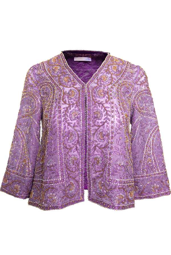 Naeem Khan BEADED SWING JACKET