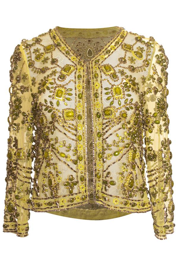 Naeem Khan Beaded Swing Jacket And Blouse