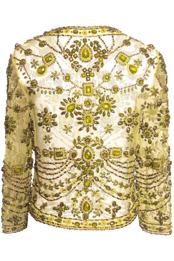 Naeem Khan Beaded Swing Jacket And Blouse