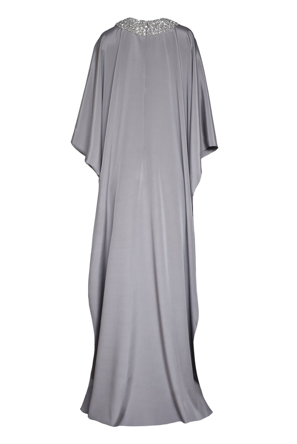 Naeem Khan Crystal Chain Motif Caftan