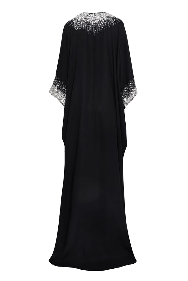 Naeem Khan Crystal Neckline Caftan