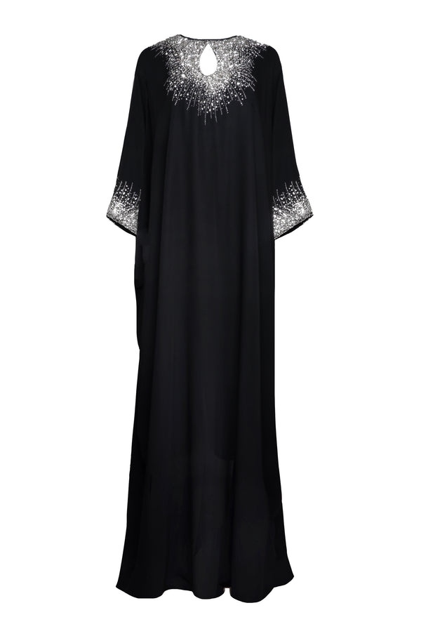 naeem khan Crystal Neckline Caftan