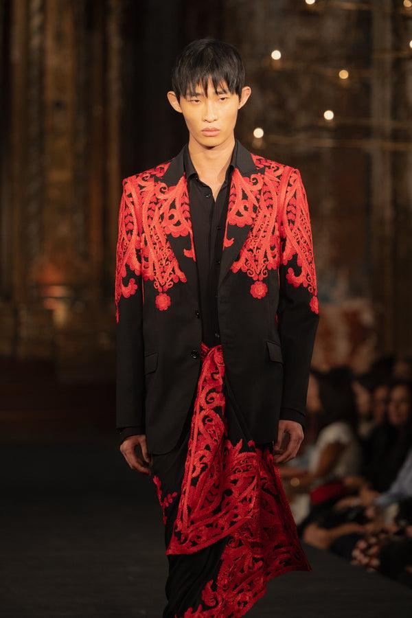 naeem khan EMBROIDERED BLAZER