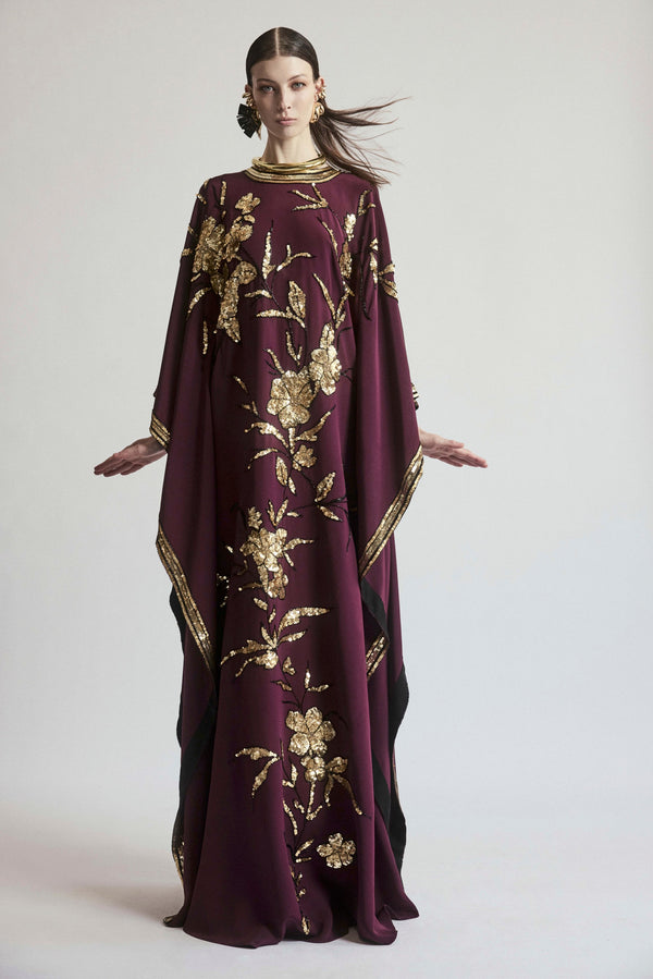 naeem khan EMBROIDERED CAFTAN