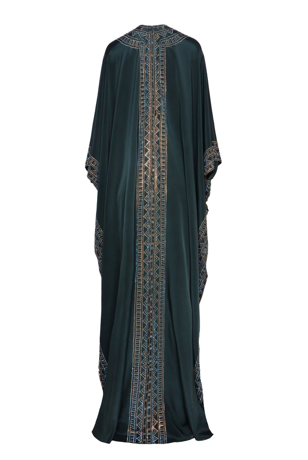 Naeem Khan EMBROIDERED CAFTAN