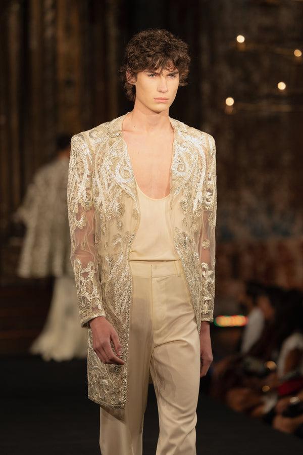 Naeem Khan EMBROIDERED COAT