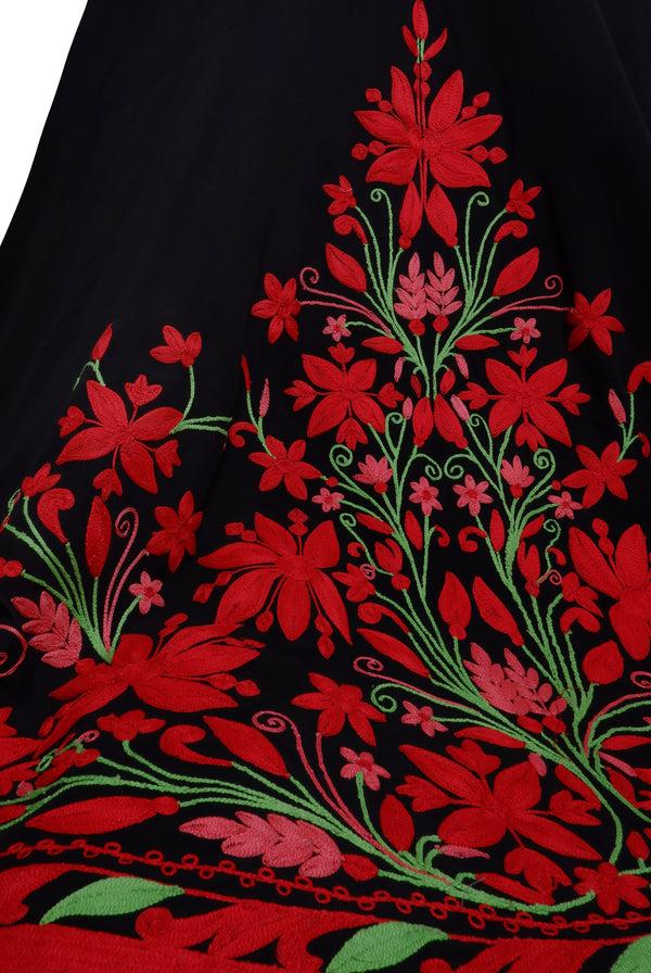 Naeem Khan Embroidered Fit And Flare Skirt
