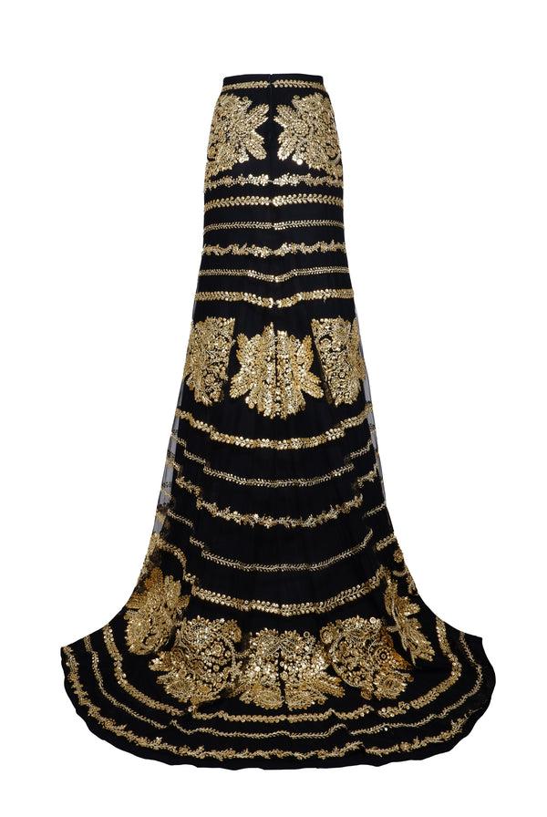 Naeem Khan Embroidered Skirt