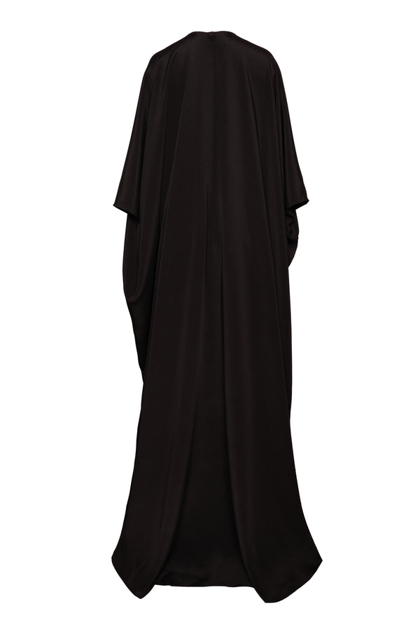 Naeem Khan FLORAL APPLIQUE CAFTAN