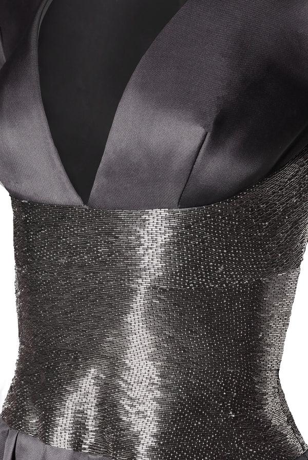 Naeem Khan GOWN WITH BEADED BELT