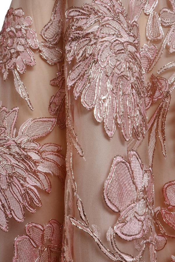 Naeem Khan Raffia Strapless Dress