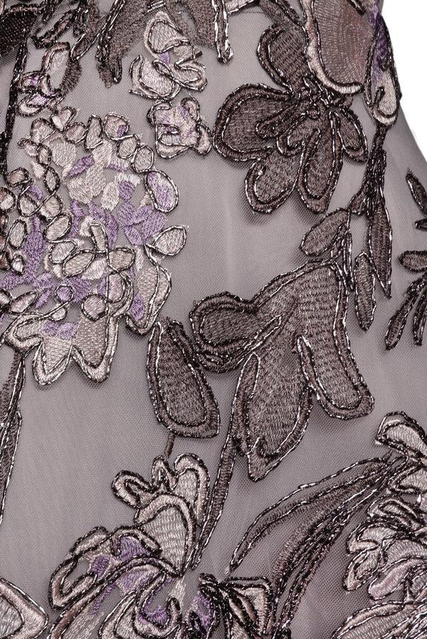 Naeem Khan RAFFIA STRAPLESS FULL SKIRT GOWN