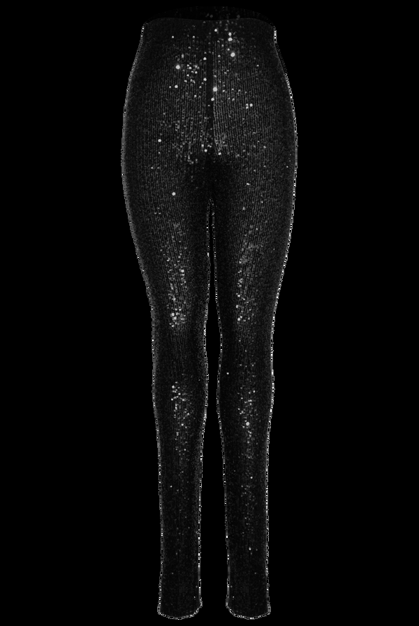 Naeem Khan Stretch Sequin Leggings