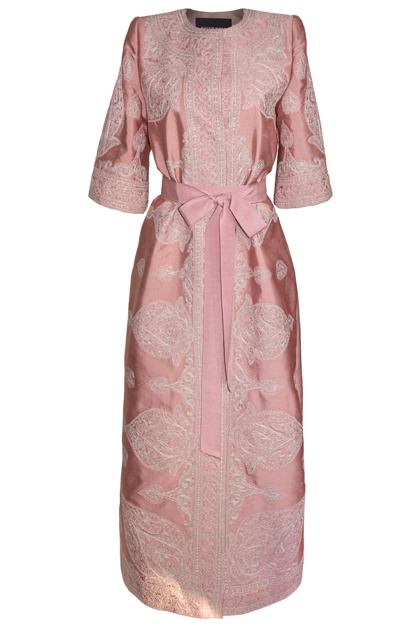 Naeem Khan THREAD WORK FLOOR LENGTH COAT