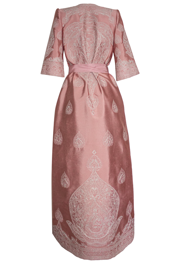 Naeem Khan THREAD WORK FLOOR LENGTH COAT