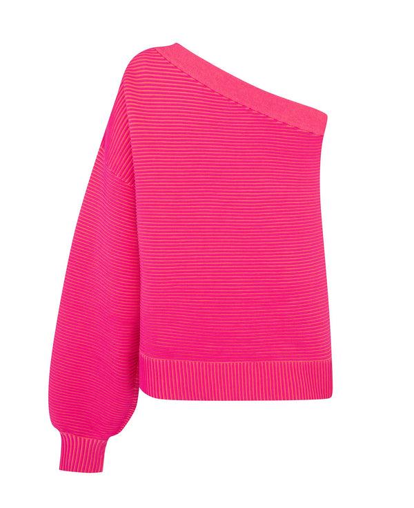 Nagnata ASYM SWEATER HOT PINK | NEON PINK