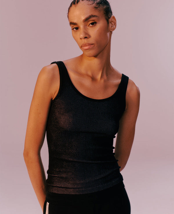 Nagnata AVIKA RIB TANK BLACK | NUDE